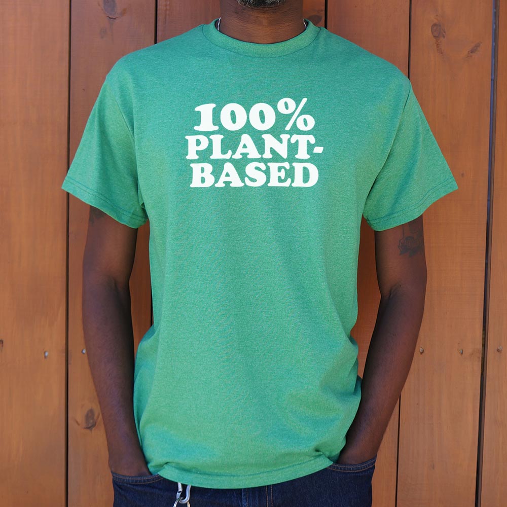 100% Plant Based Vegan Vegetarian Slogan