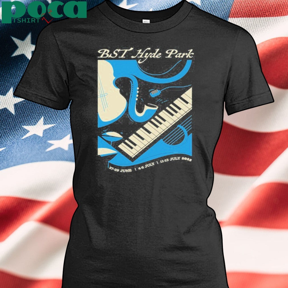11-13 July 2025 London Piano Keys BST Hyde Park T-Shirt