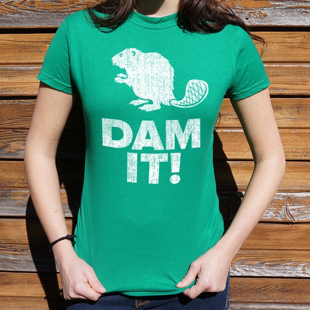 Dam It Beaver Angry Beaver Pun Design