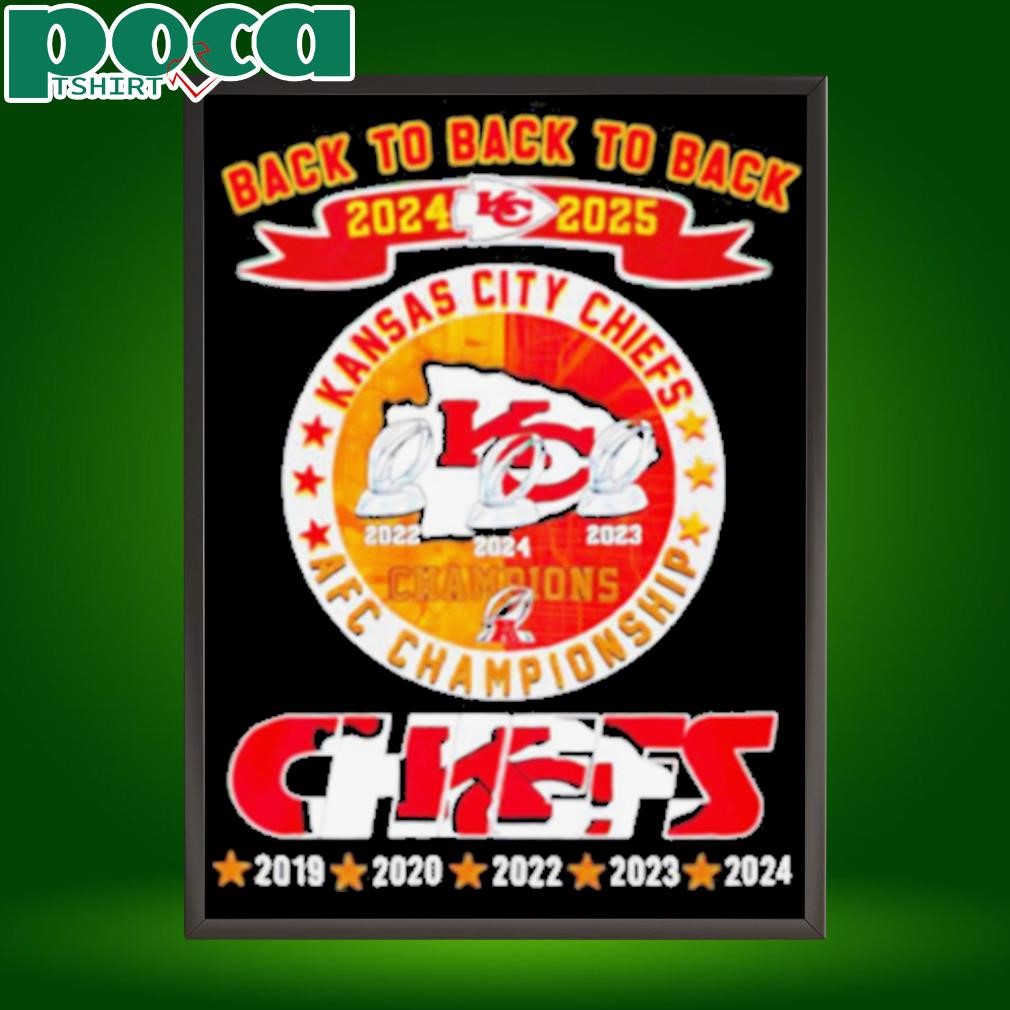 2024 2025 Kansas City Chiefs AFC Championship Champions logo shirt