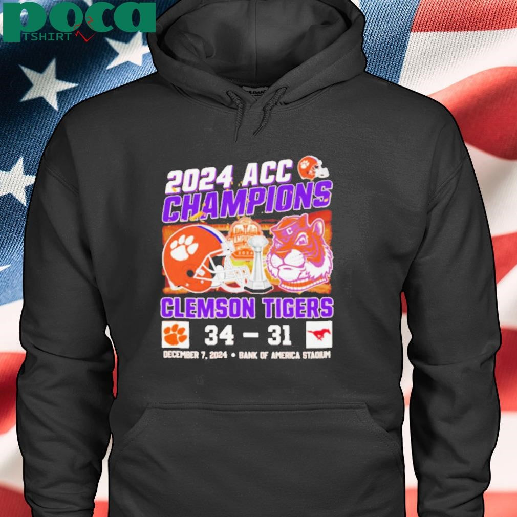 2024 ACC Champions Clemson Tigers 34 31 SMU Mustangs shirt