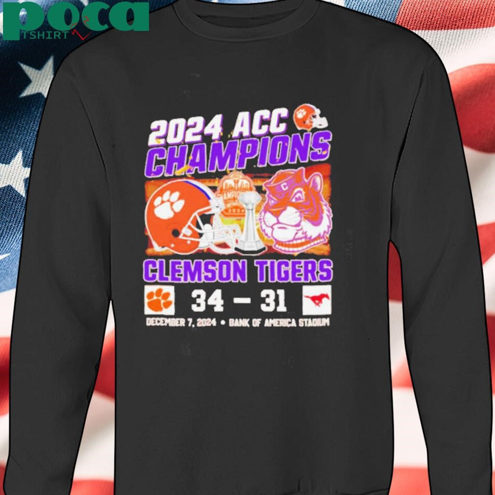 2024 ACC Champions Clemson Tigers 34 31 SMU Mustangs shirt