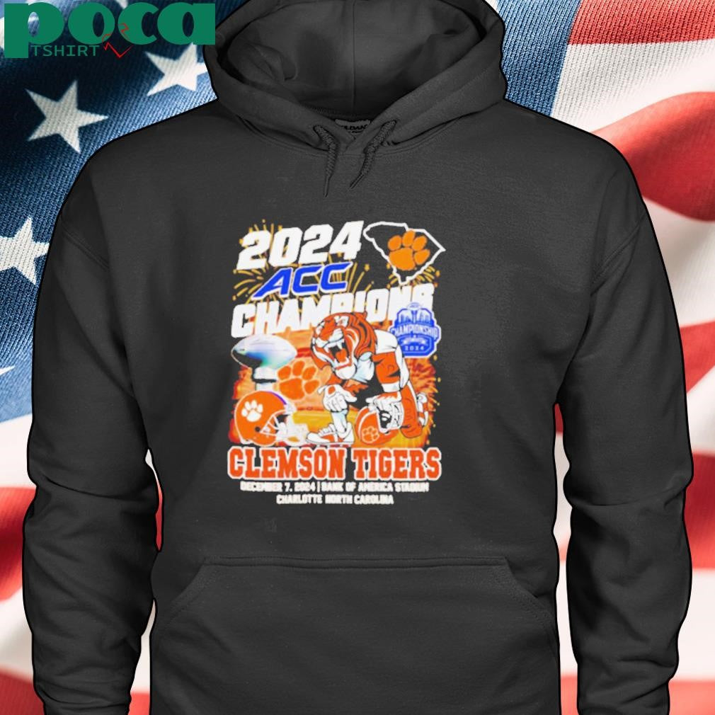 2024 ACC Champions Clemson Tigers football mascot shirt