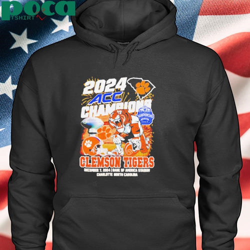 2024 ACC Champions Clemson Tigers football mascot shirt