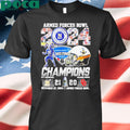 2024 Armed Forces Bowl Champions Navy Midshipmen score helmet shirt