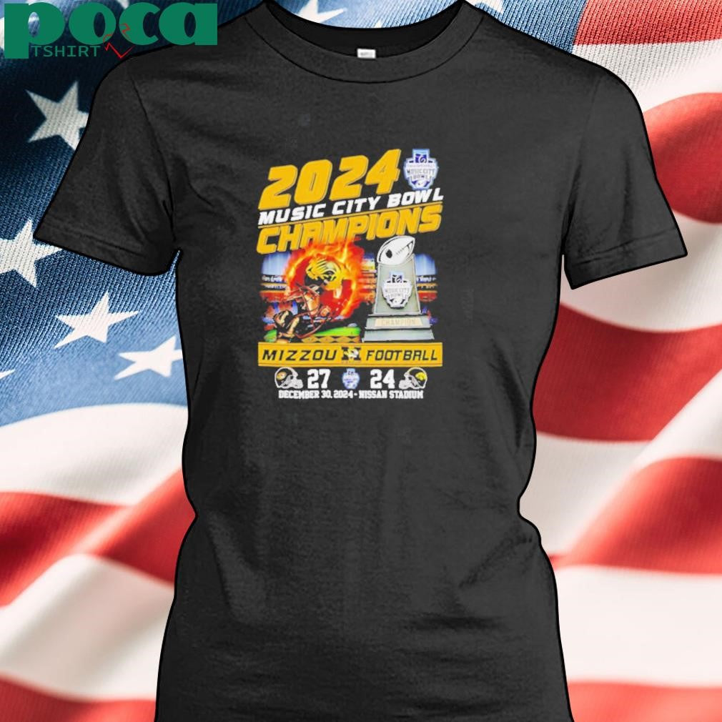 2024 Music City Bowl Champions Mizzou football fire helmet Best Selling shirt