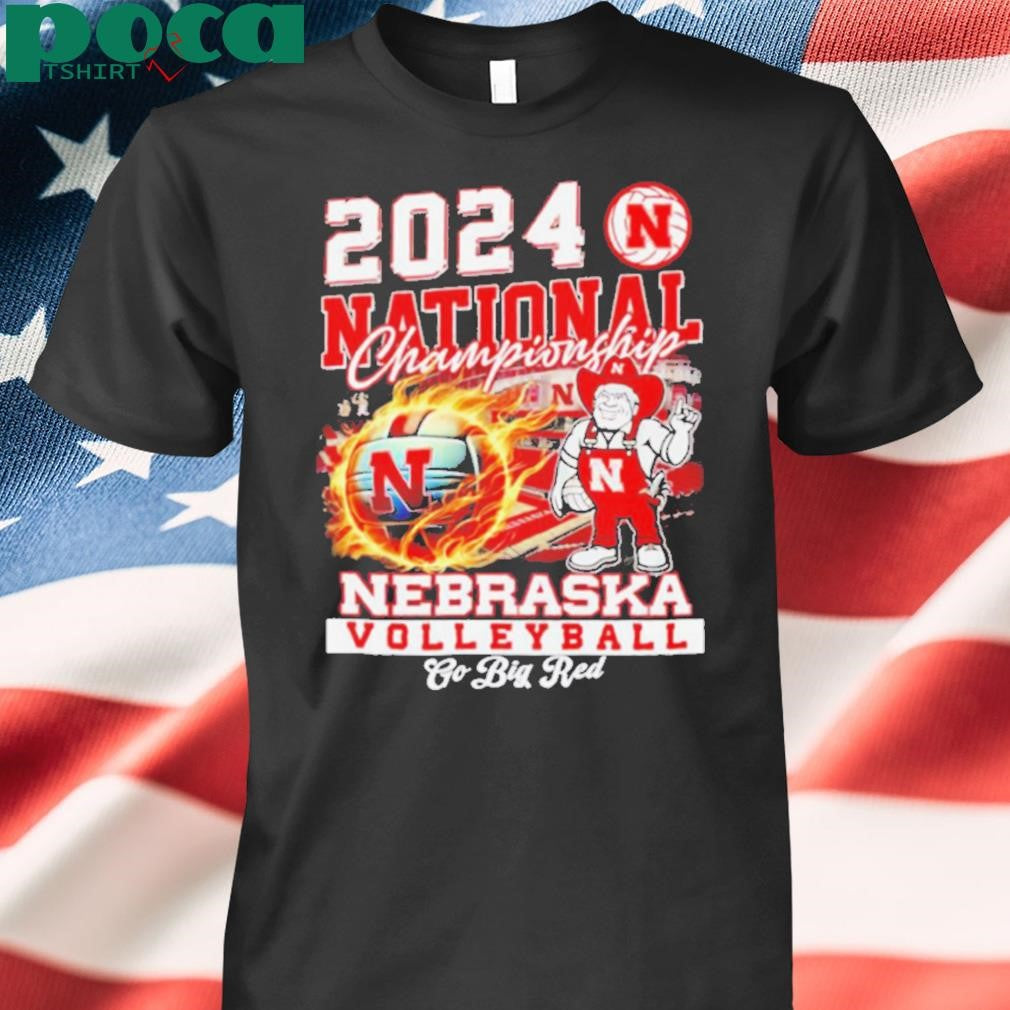 2024 National Championship Nebraska Volleyball go big red mascot shirt