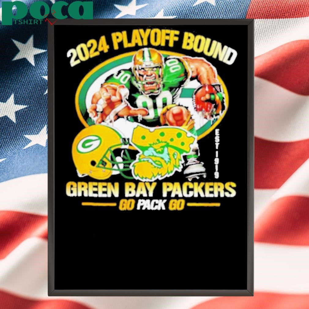 2024 Playoff Bound Green Bay Packers Go Pack Go hemet shirt