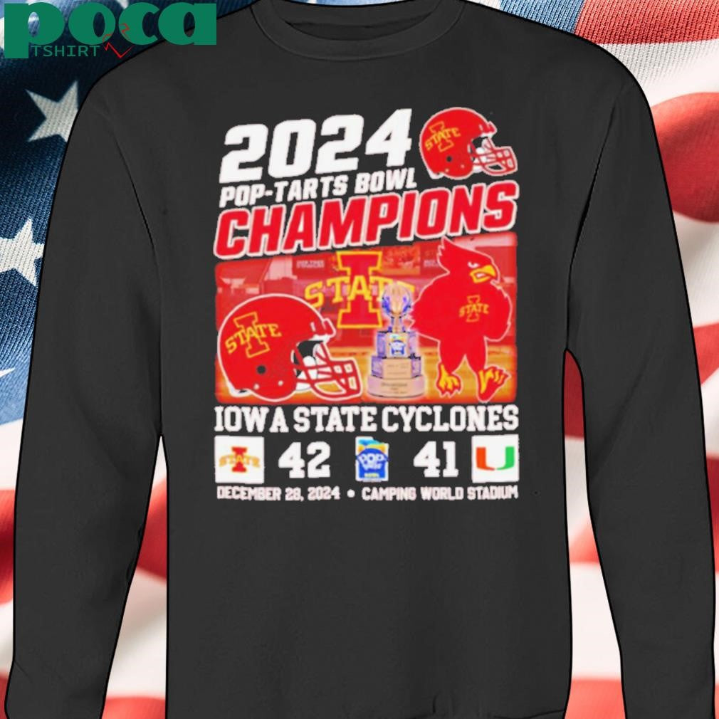 2024 Pop Tarts Bowl Champions Iowa State Cyclones mascot shirt