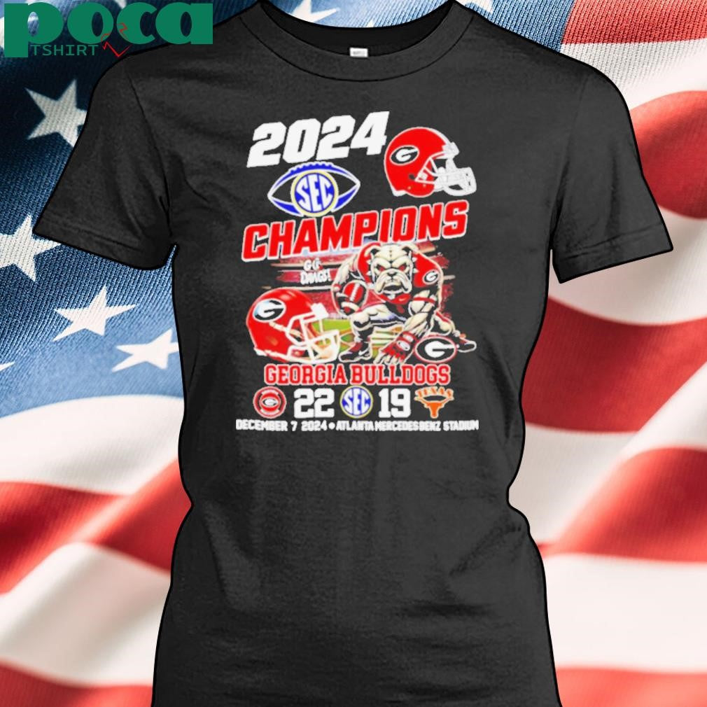 2024 SEC Champions Georgia Bulldogs 22 16 score shirt