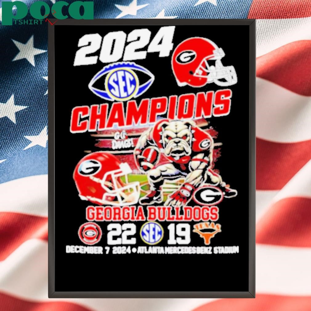 2024 SEC Champions Georgia Bulldogs 22 16 score shirt