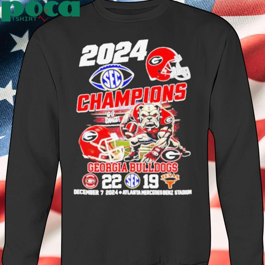 2024 SEC Champions Georgia Bulldogs 22 16 score shirt