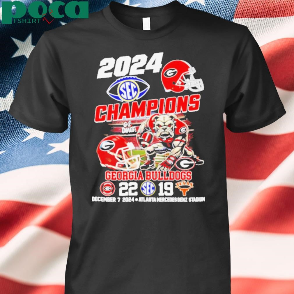 2024 SEC Champions Georgia Bulldogs 22 16 score shirt