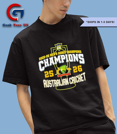 2025-26 Men’s Ashes Champions Australia Cricket trophy shirt