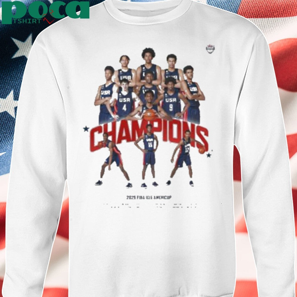 2025 FIBA U16 AmeriCup Champions shirt