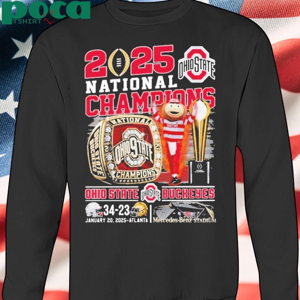 2025 National Champions Ohio State Two Sided Shirt