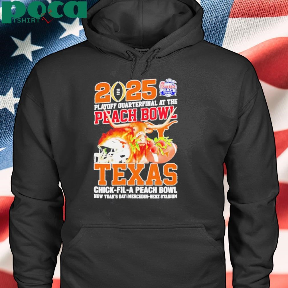 2025 Peach Bowl Texas Longhorns Chick fil a mascot shirt