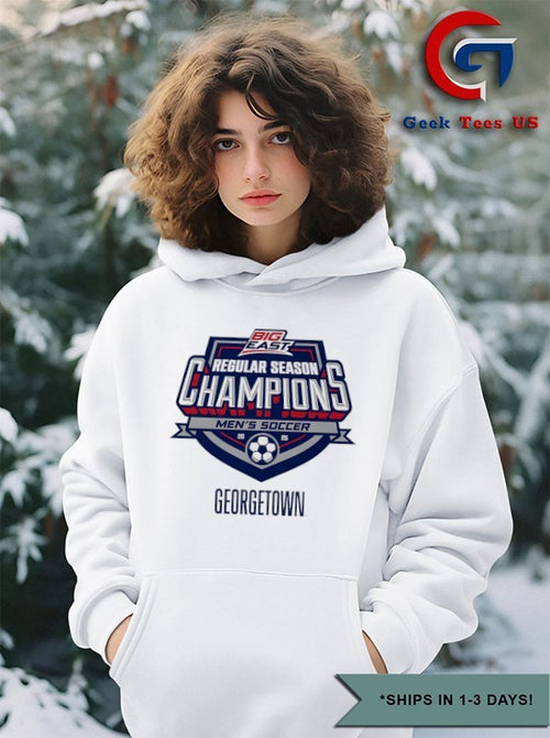 2025 Regular Season Champions Big East Georgetown Men’s Soccer logo shirt