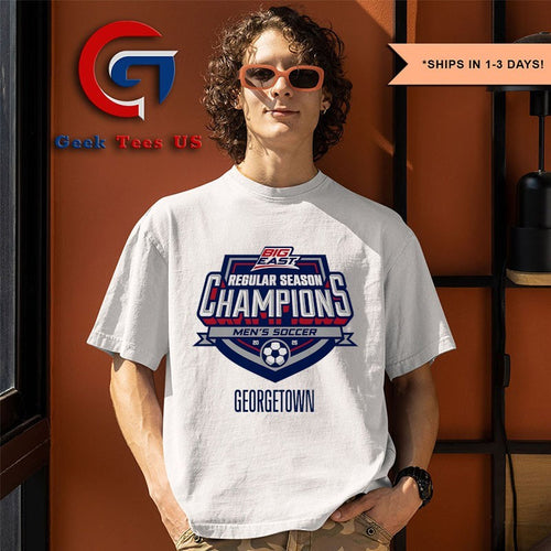 2025 Regular Season Champions Big East Georgetown Men’s Soccer logo shirt