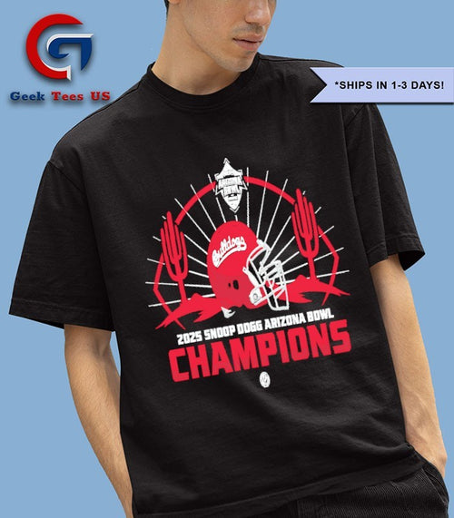 2025 Snoop Dogg Arizona Bowl Fresno State Bulldogs Champions T-shirt