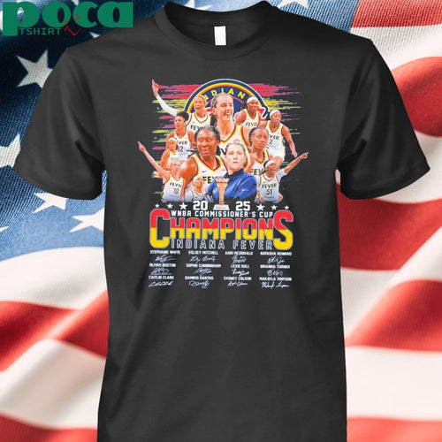 2025 WNBA Commissioner’s Cup Champions Indiana Fever T-Shirt