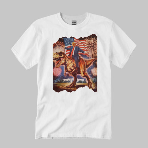 2026 4th Of July Trump T-Rex Dinosaur Shirt