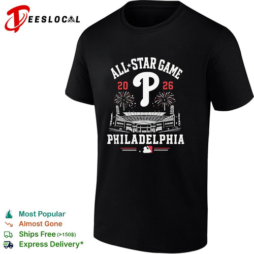 2026 All Star Game Philadelphia Phillies MLB Stadium Fireworks shirt