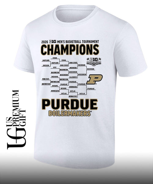2026 Big Ten Men’s Basketball Tournament Champions Purdue Boilermakers Bracket shirt