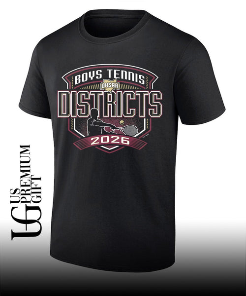 2026 Boys Tennis Districts OHSAA shirt