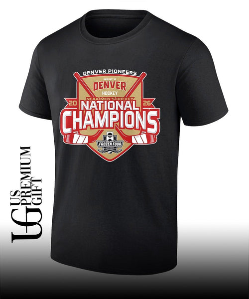 2026 Crimson Denver Pioneers 11-Time National Champions NCAA Frozen Four Men’s Ice Hockey shirt