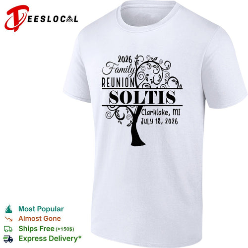 2026 Family Reunion Soltis Clarklake MI July 18 2026 tree shirt