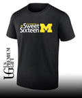 2026 NCAA March Madness Sweet Sixteen Michigan Wolverines basketball shirt