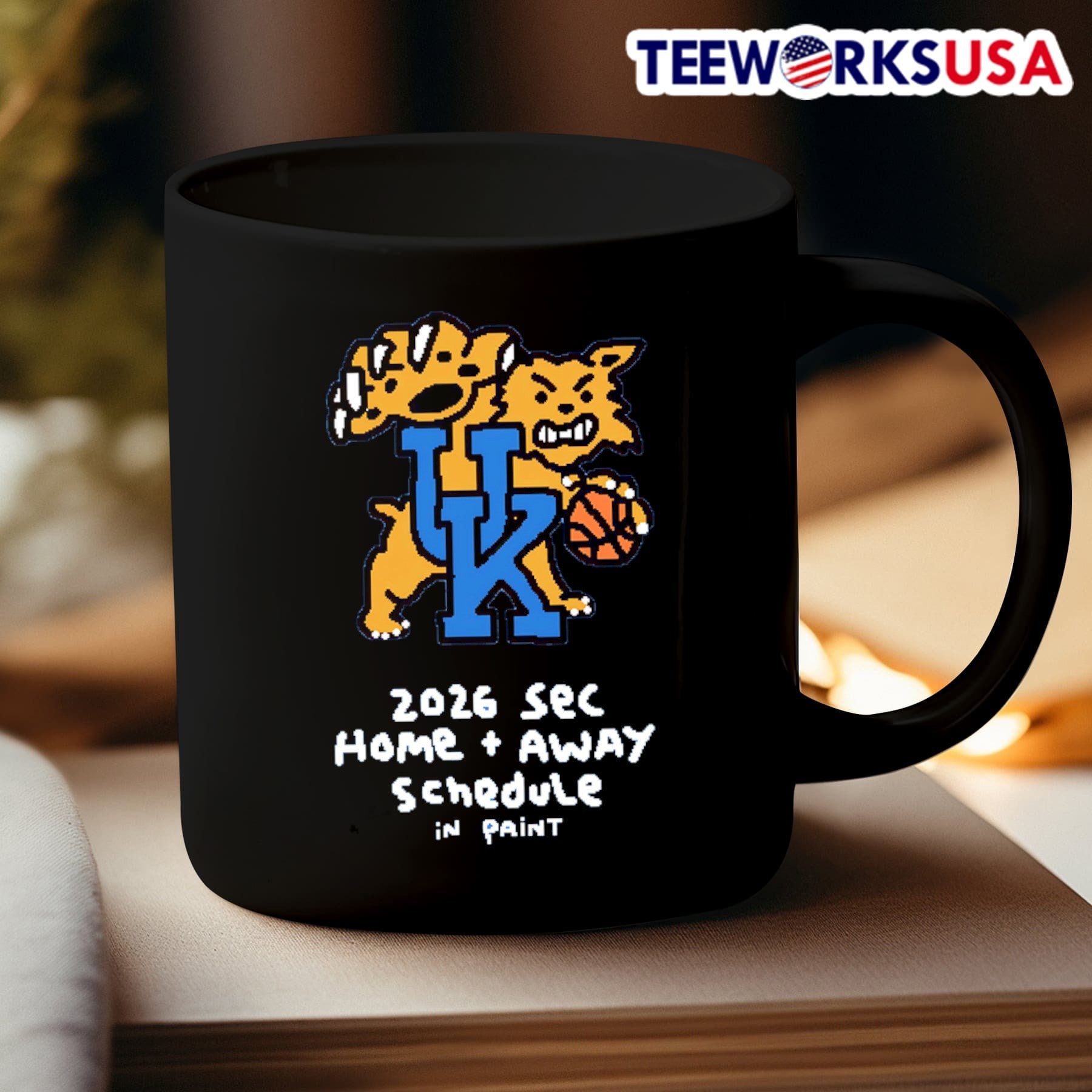 2026 SEC Home + Away Schedule In Paint Kentucky Wildcats Basketball Shirt