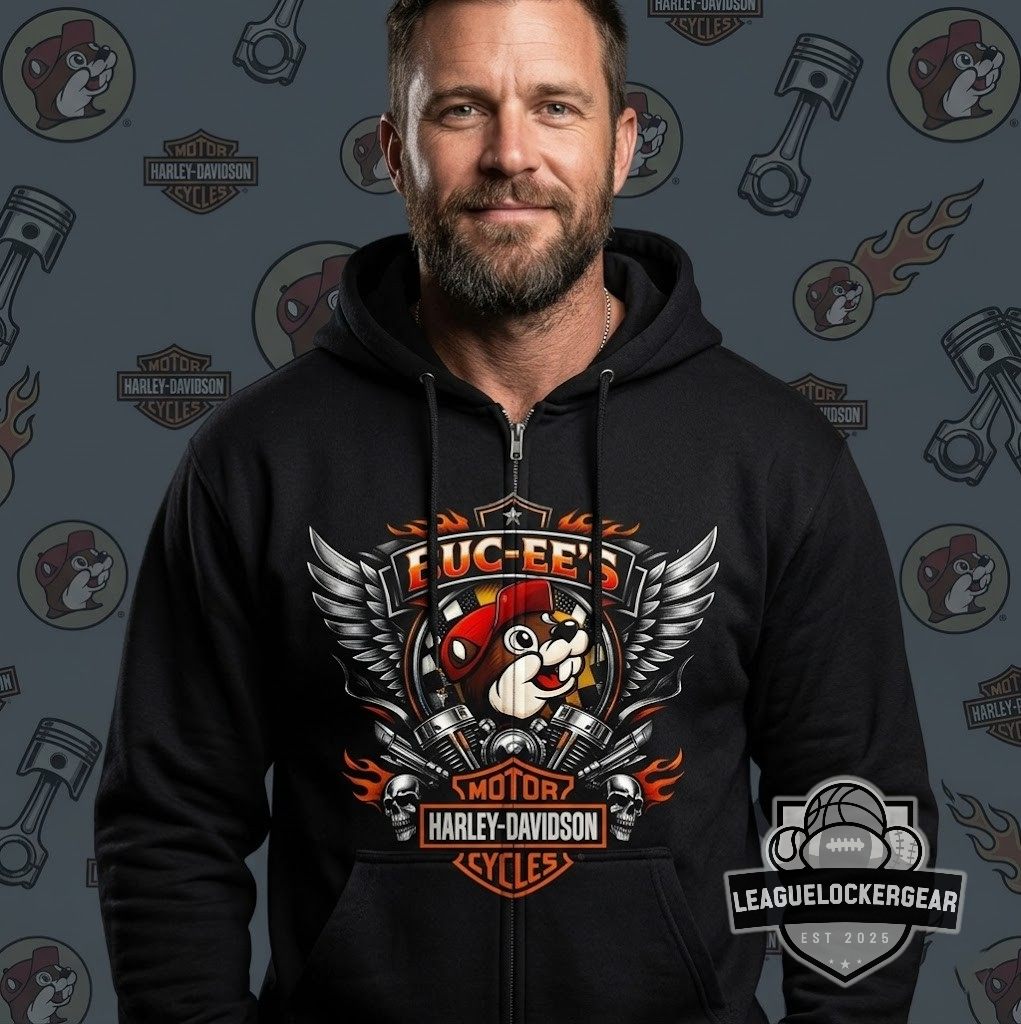 Buc-ee’s Harley-Davidson Turning Gas Into Noise Motorcycles Zip Hoodie