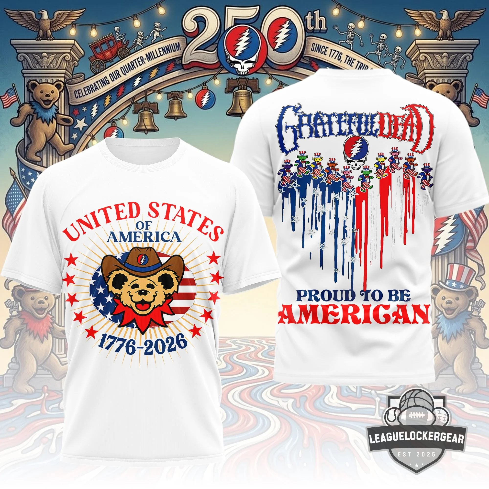 Grateful Dead 250th Anniversary United States of America T-Shirt