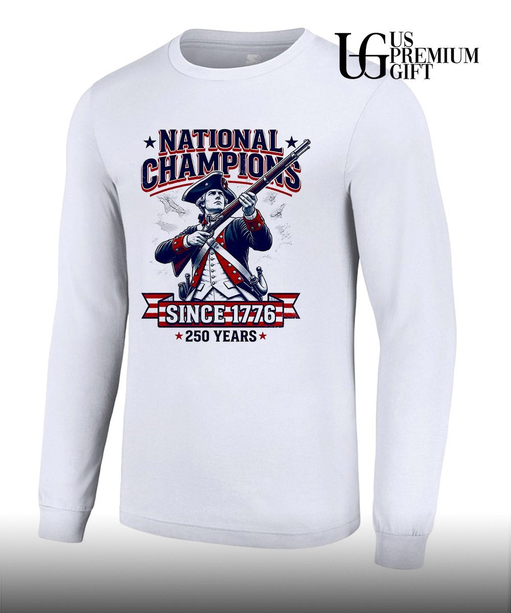 250 Years American Revolutionary War Patriot National Champions since 1776 shirt