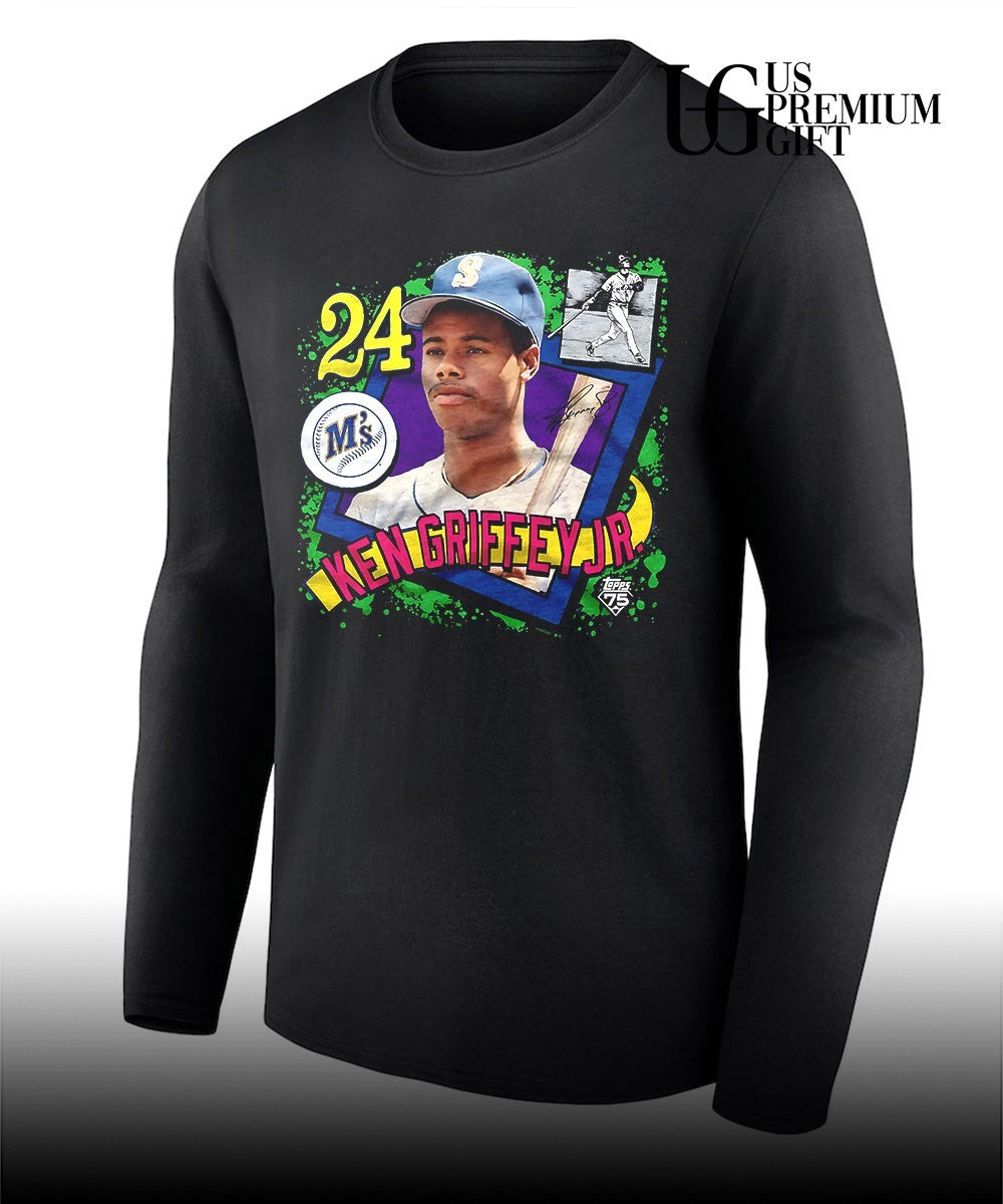 Ken Griffey Jr Seattle Mariners 24 Topps 75 MLB Baseball Player shirt
