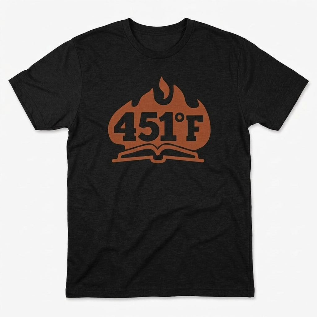 451 Fahrenheit Burning Book in Flames
