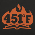 451 Fahrenheit Burning Book in Flames