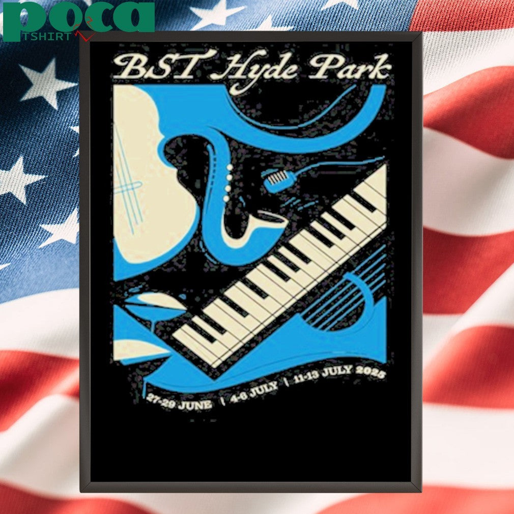 11-13 July 2025 London Piano Keys BST Hyde Park Shirt