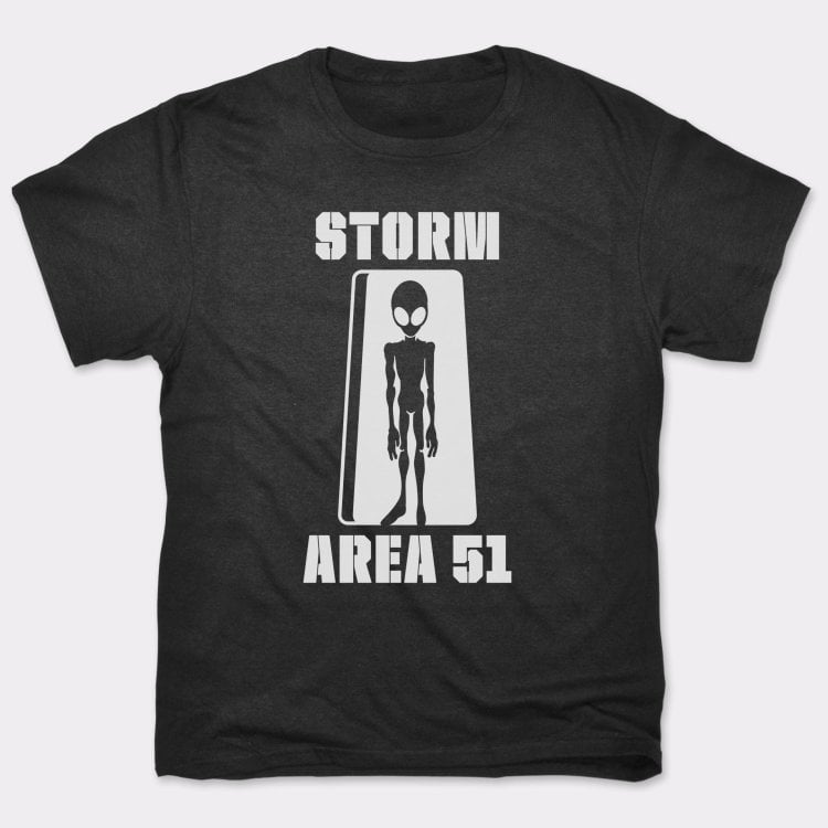 Storm Area 51 Alien Silhouette