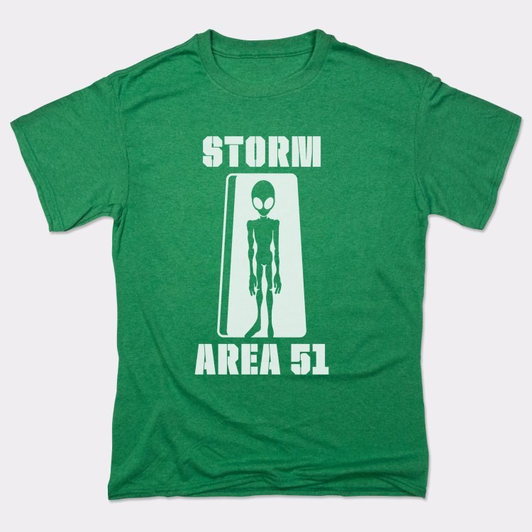 Storm Area 51 Alien Silhouette