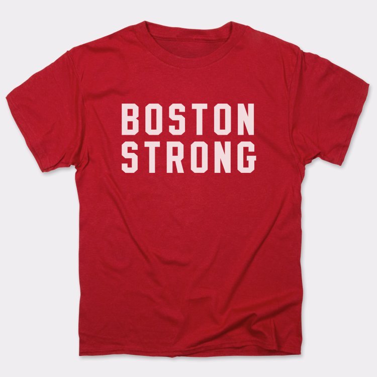 Boston Strong Bold Text Design