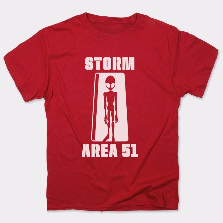Storm Area 51 Alien Silhouette