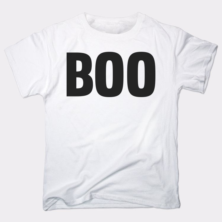 Boo Halloween Word Graphic