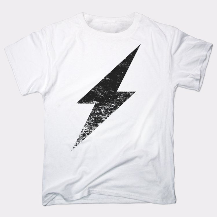 Vintage Lightning Bolt Distressed Retro Graphic