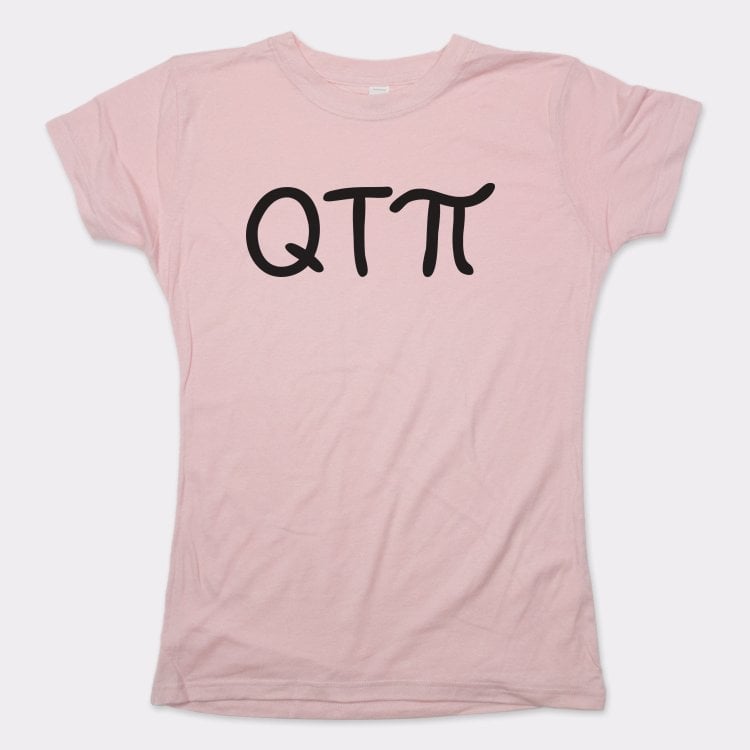 Cutie Pi Math Pun with Pi Symbol