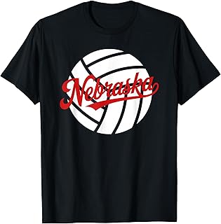 Red Nebraska Volleyball Ball Unisex T-shirt, Sweatshirt, Hoodie (1)