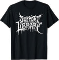 Support Local Library Horror Bookworm Unisex T-shirt, Sweatshirt, Hoodie (1)