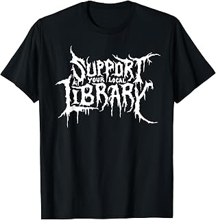 Support Local Library Horror Bookworm Unisex T-shirt, Sweatshirt, Hoodie (1)